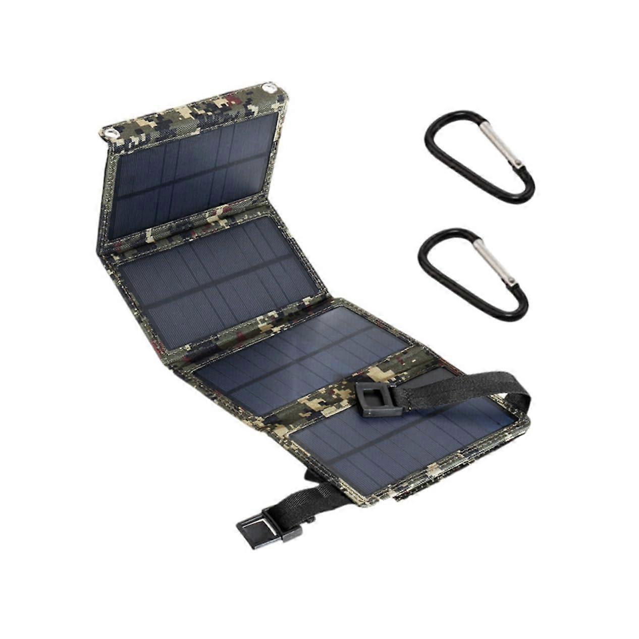 1Set Camouflage Solar Charging Panel Charger Device High Conversion Efficiency