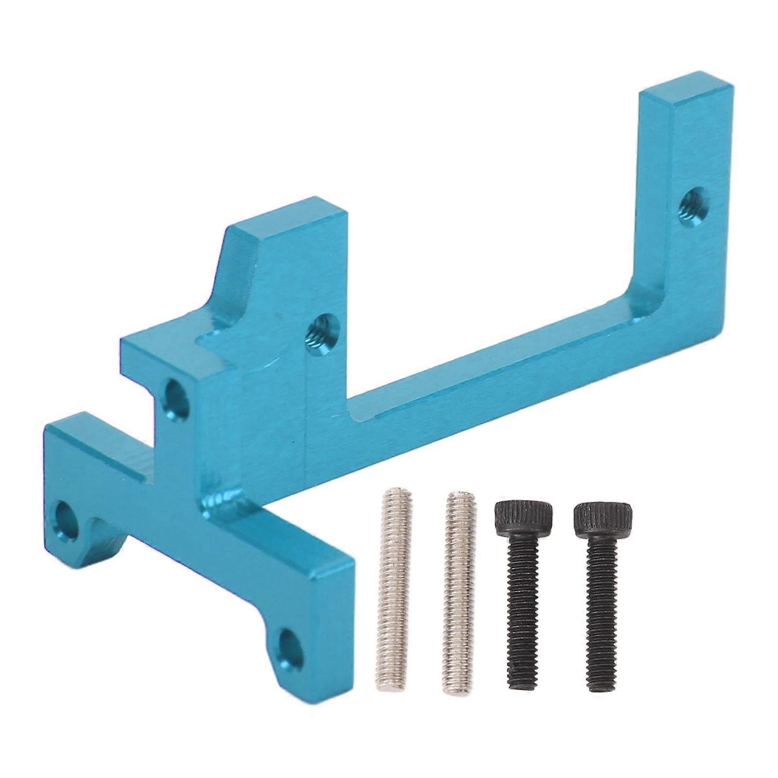 Stylish Aluminum Alloy RC Servo Mount Bracket for RC Transmission Compatible with Tamiya 1/14 Tractor Truck Blue