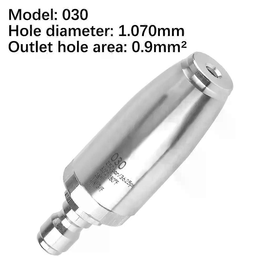 3625 PSI Turbo Nozzle for Pressure Washer Rotating For Hot and Cold Water Stainless Steel Nozzle With 1/4 Quick Plug Connect