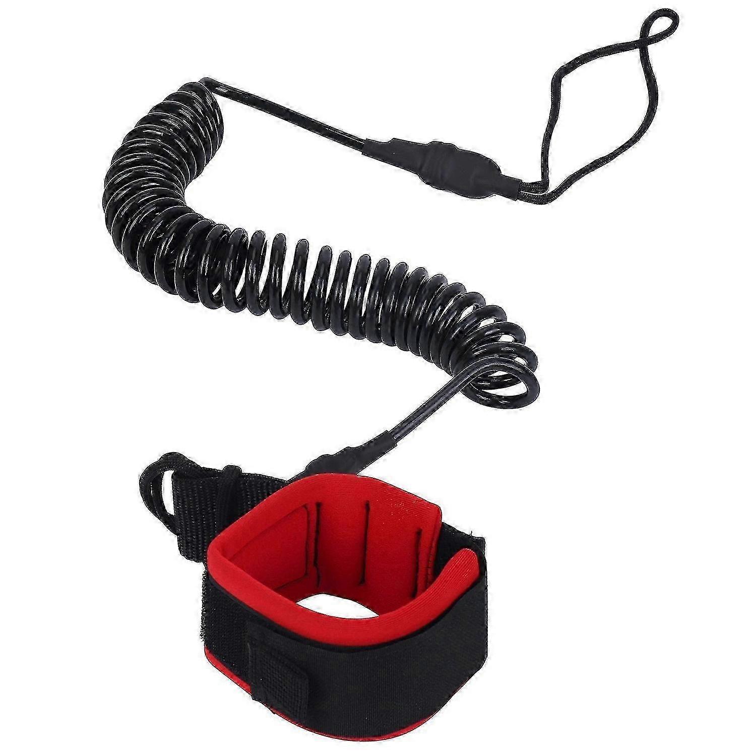 10.6Ft Sarmal SUP Ayak Bileği Tasma Siyah TPU Kürek Tahtası Ayak Halat Sörfü