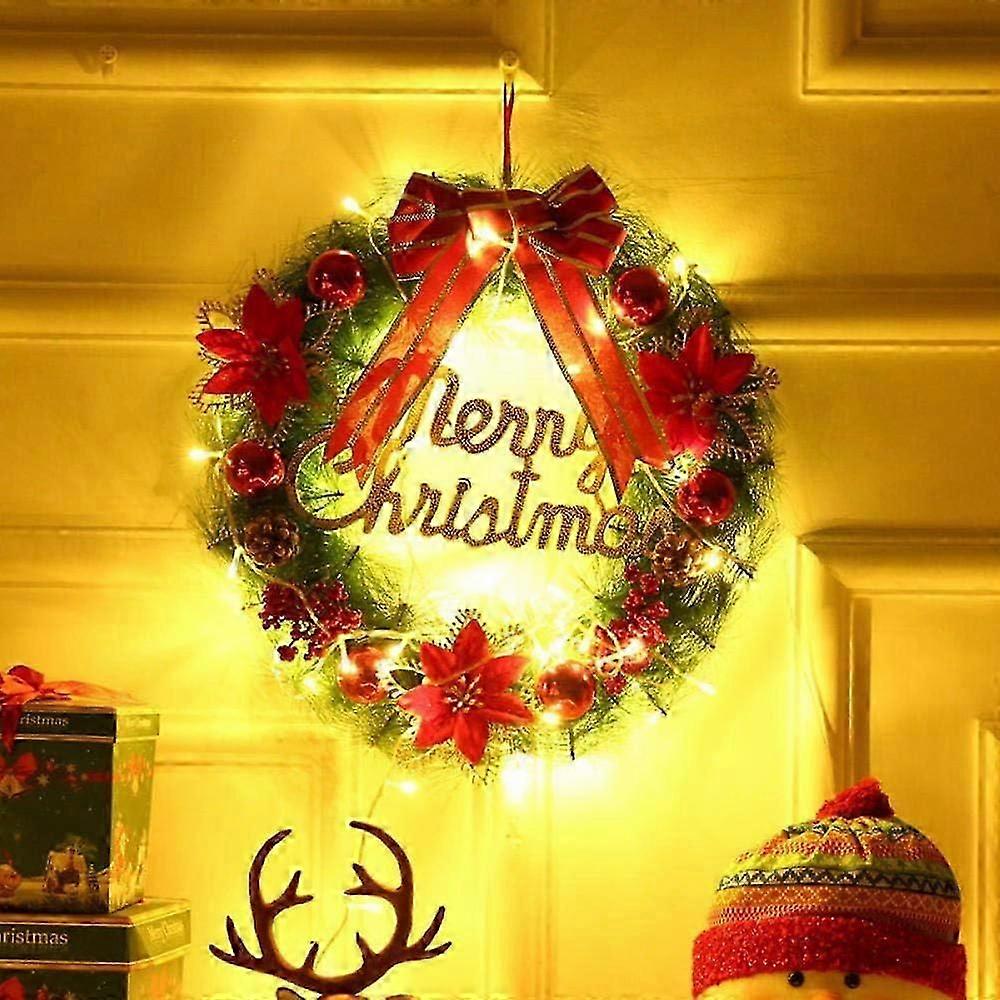 感謝祭の日の正面玄関の花輪、ハロウィーンインテリア花輪、創造的な吊り花輪ベルトランプ、カボチャの花輪花輪秋のハロウィーン