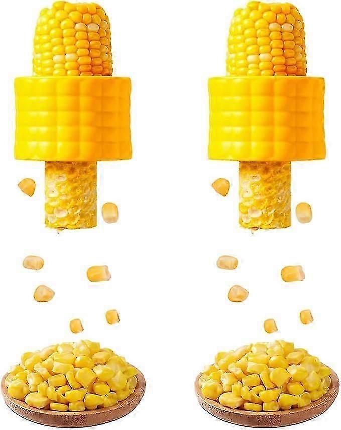 Corn Stripper Tool, Corn Peeler Corn Kernel Remover Corn Thresher Tool Corn Zipper with Stainless Steel Blade(2 Pack)