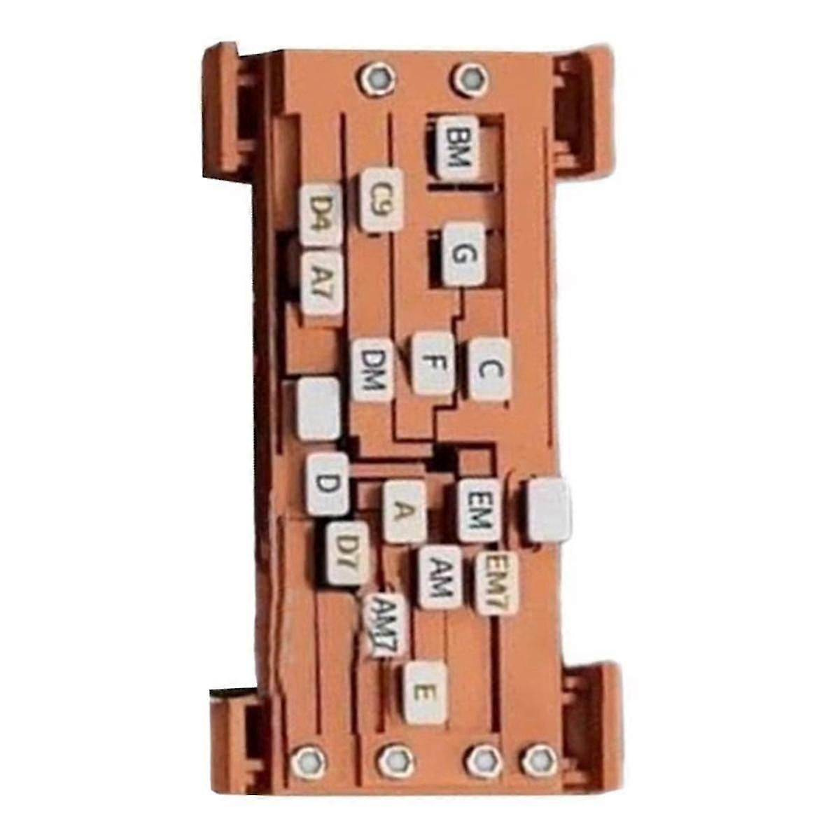 Gitarr Learning Aid Tool Guitar Chord Trainer Guitar Practice Aid Teaching Learning System för gitarr Nybörjare Brun