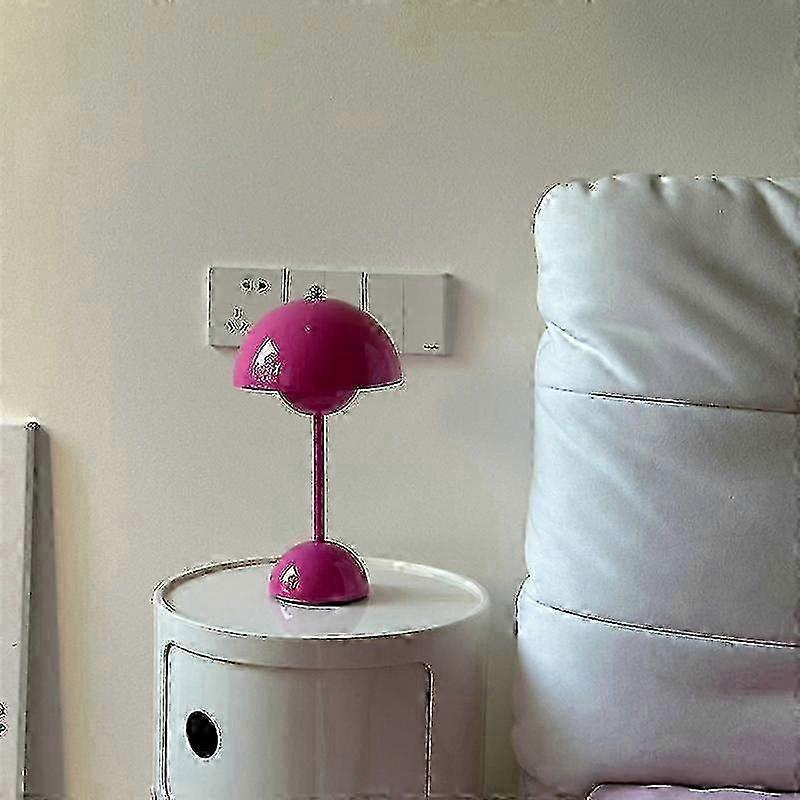 (Girl Pink) 2023 New Denmark Bud Table Lamp Retro Table Lamp American Style Desk Lamp Charging Lamp Touch Nordic Decoration Table Lamp