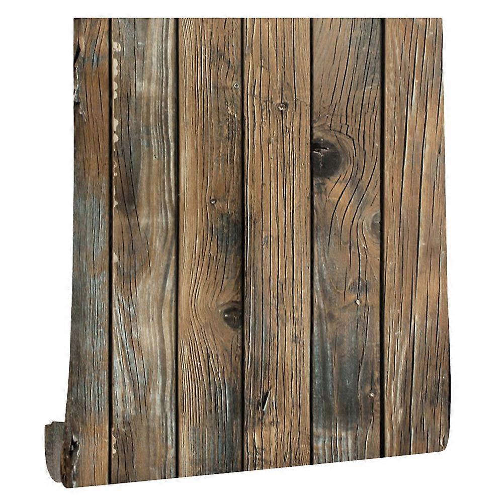 Versatile Wood Patterned Wallpaper with Easy to Use Self Adhesive Backing