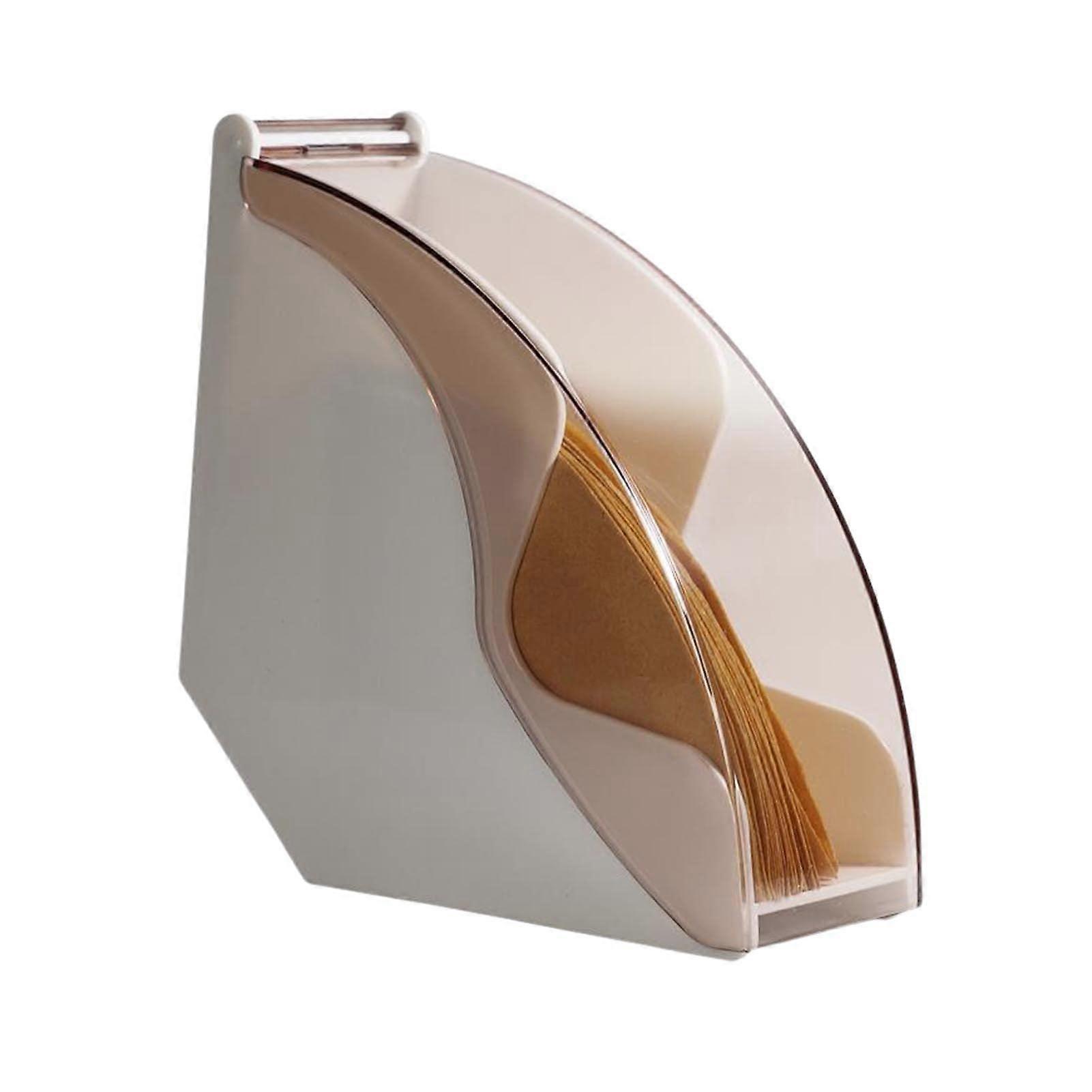 Coffee Filter Holder Filter Paper Dispenser Rack With Dustproof Cover Capacity 100 Paper Filters For Cafes At Home