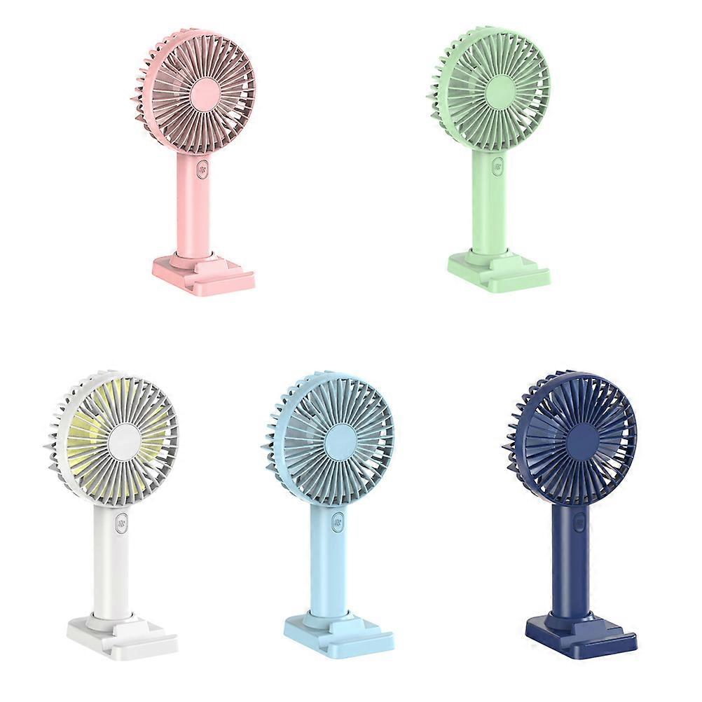 Compact USB Rechargeable Mini Fan with Phone Holder – Portable Personal Fan for Home, Office, and Outdoor Use – Pink