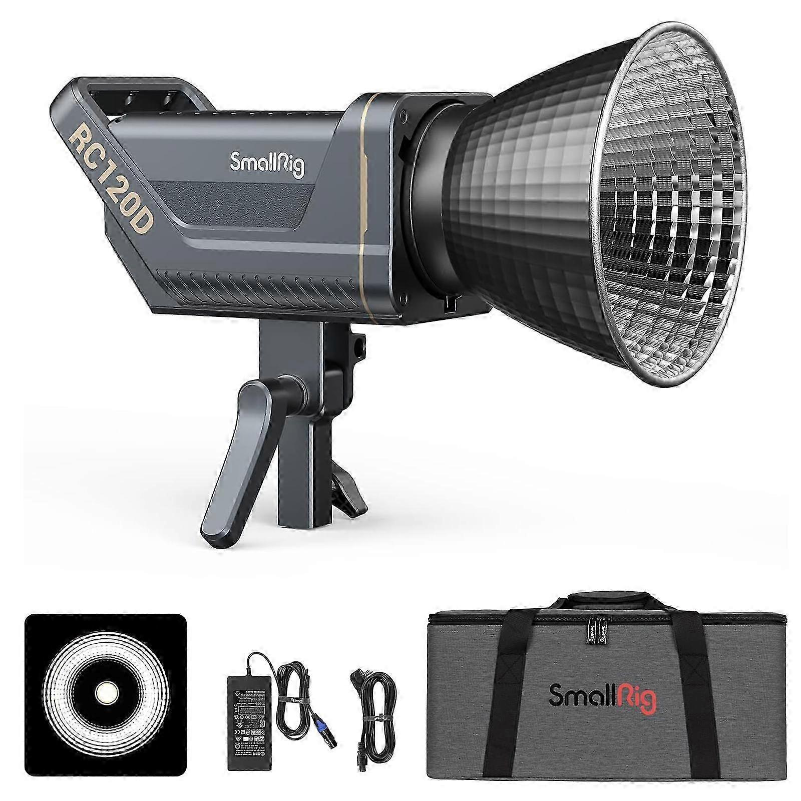 LED Video Light for Photography and Videography, 5600K, 62600Lux at 1m, App Control, High TLCI and CRI Ratings, 9 Lighting Effects, AC Power