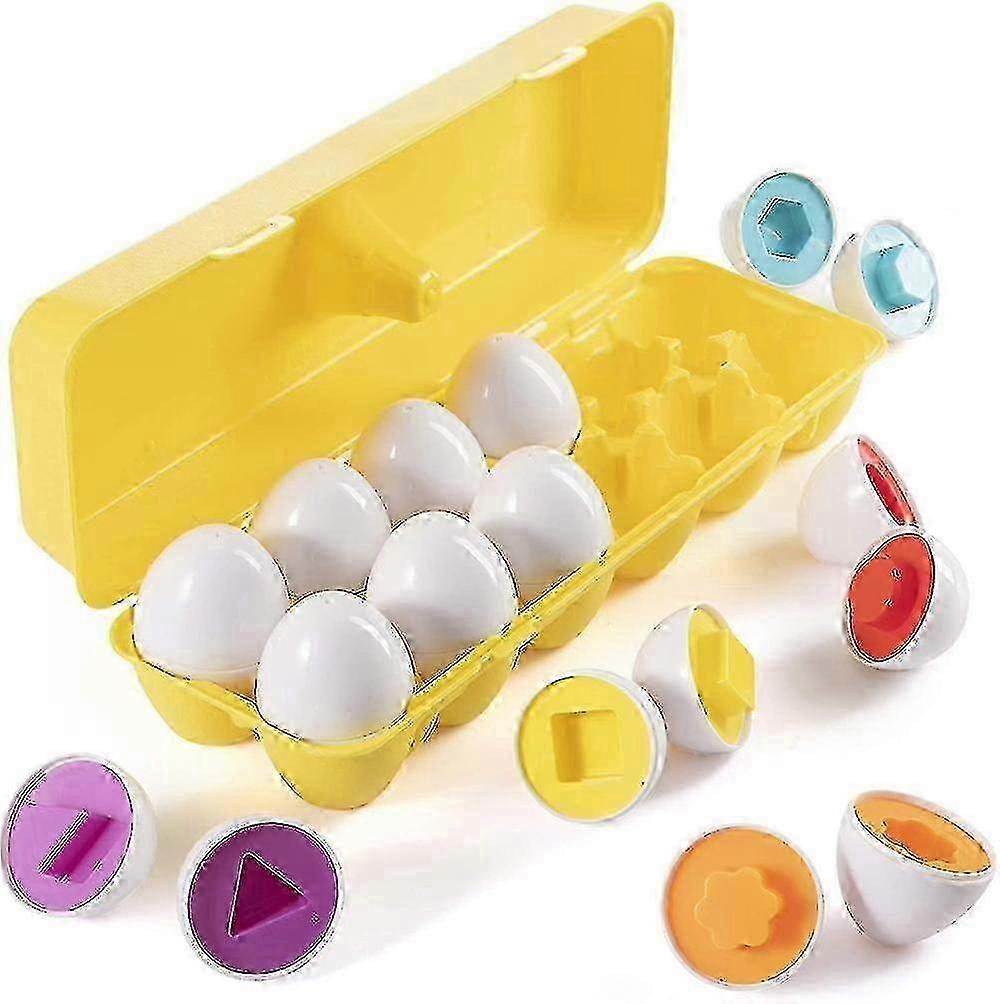 Color Shape Maching Eggs , Easter Educational Maching Egg Set Toy SZRH A-C