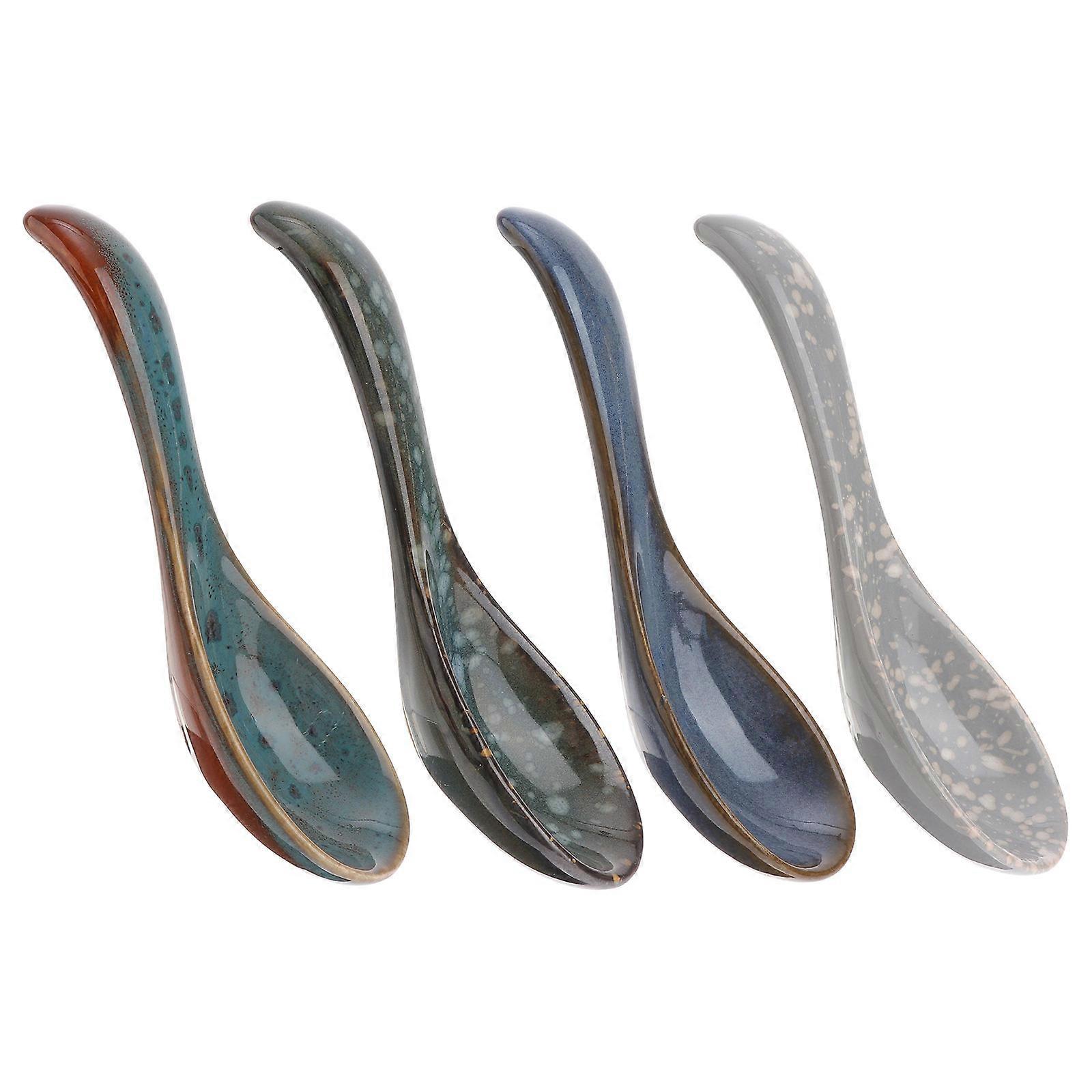 Functional Ceramic Spoons, Suitable for Various Occasions, Reliable Tableware