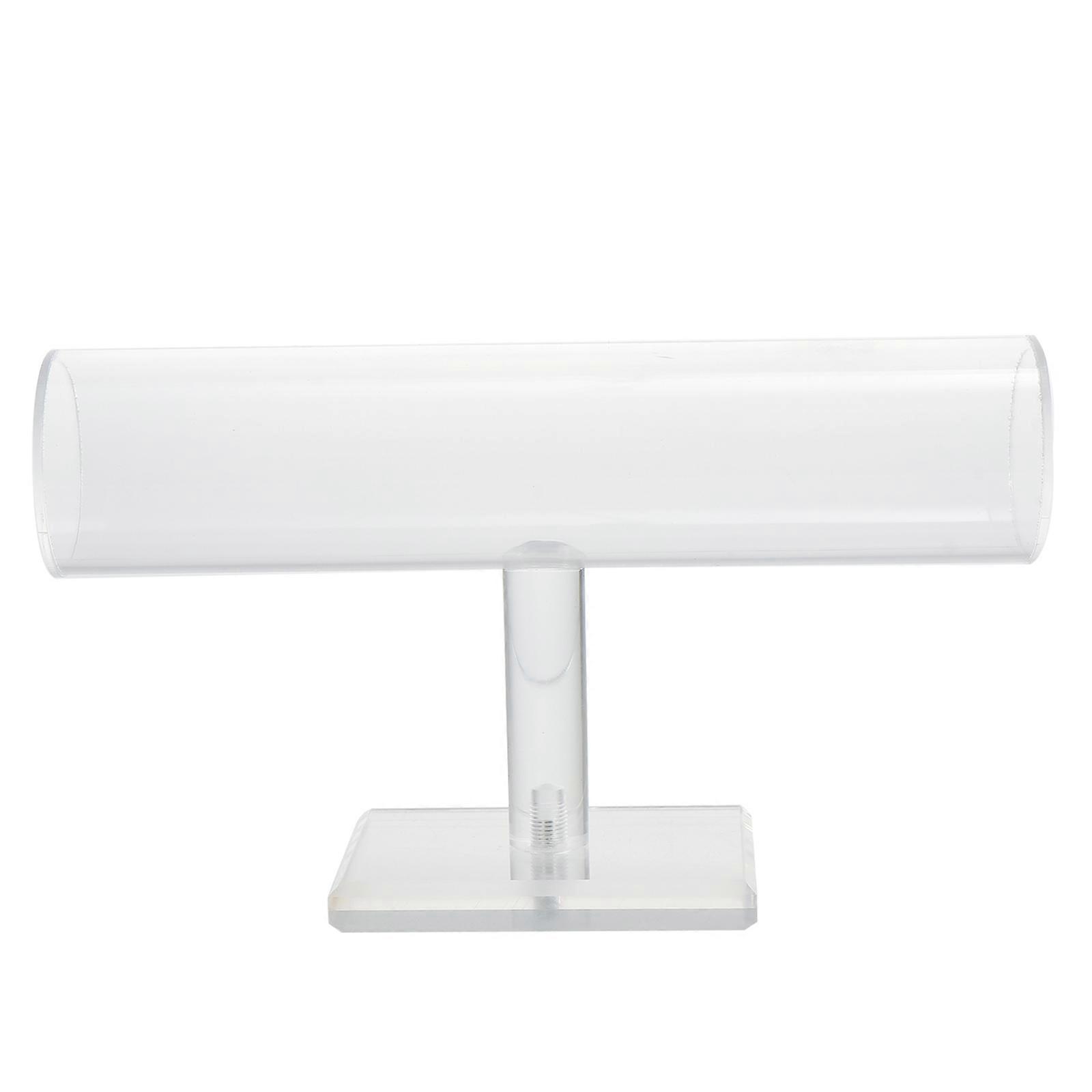 Transparent Acrylic Display Rack for Watches Bracelets and Necklaces Ideal for Storage T Shaped 1Pc