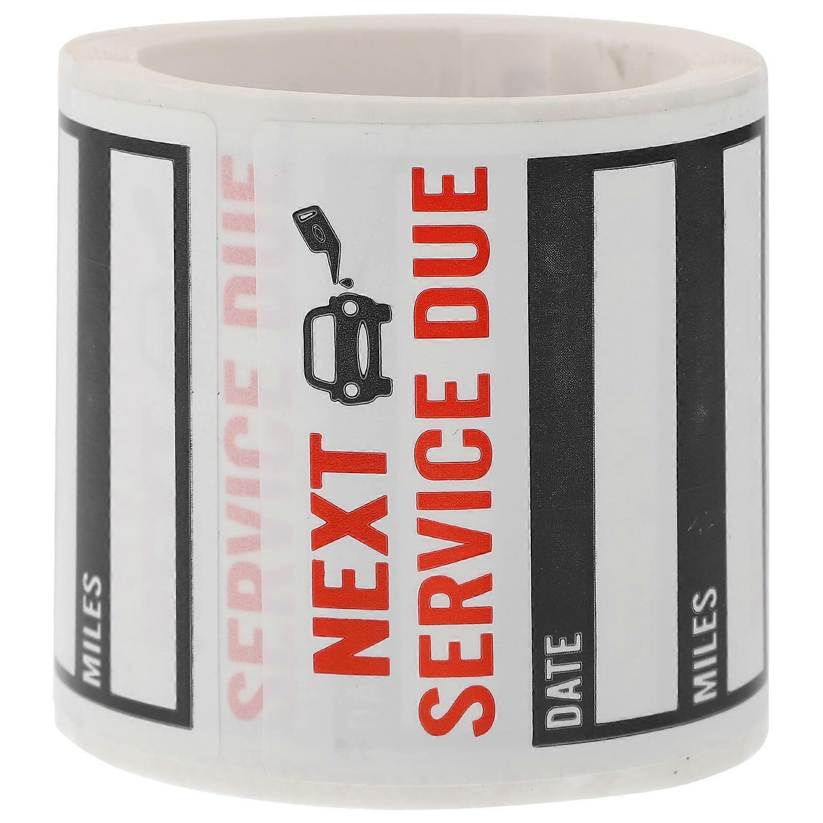 1 Roll of 150Pcs Service Due Stickers Simple Car Window Stickers Auto Stickers