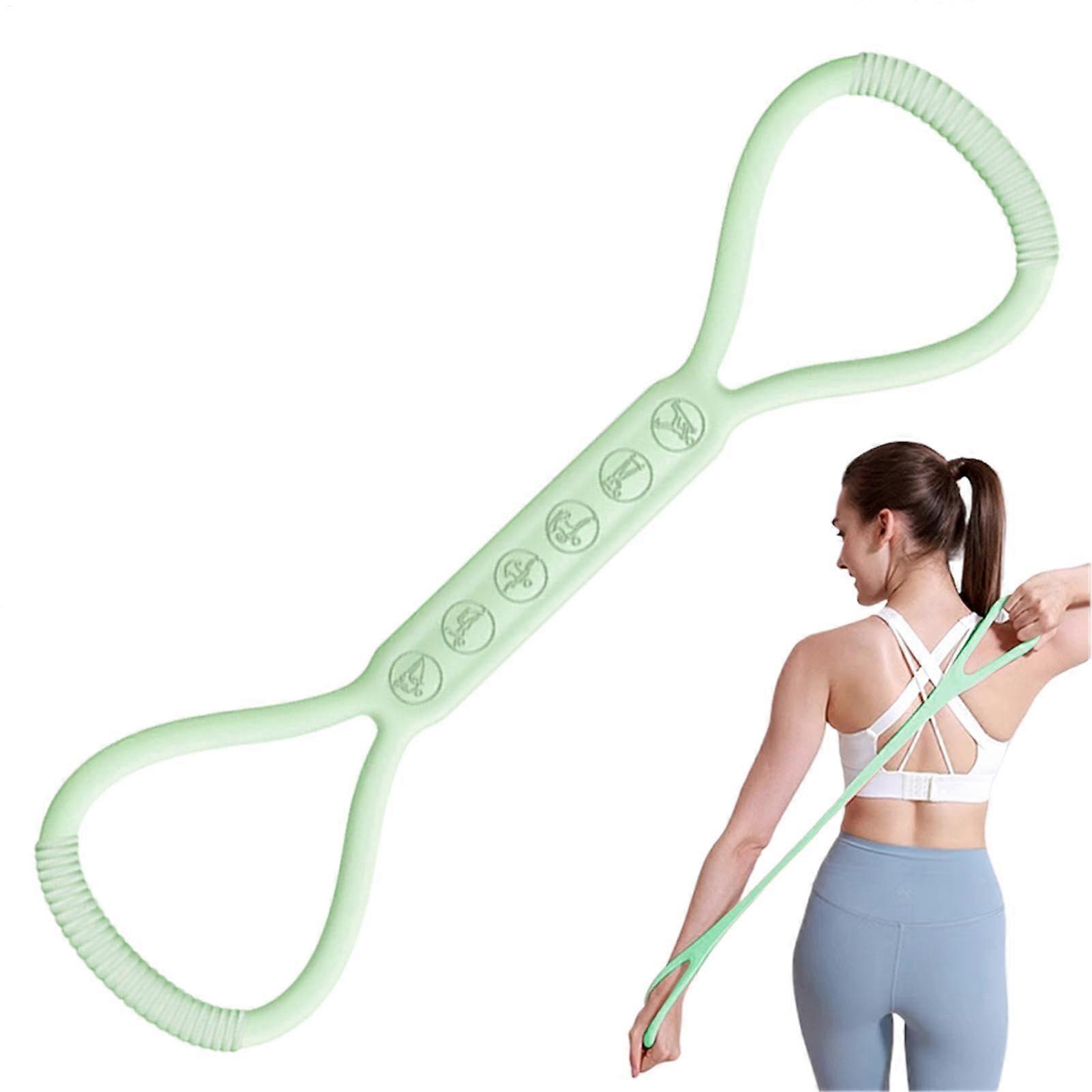 Back Training Belt, Women's Elastic Stretch Bands, Training Equipment Green 24 Pounds
