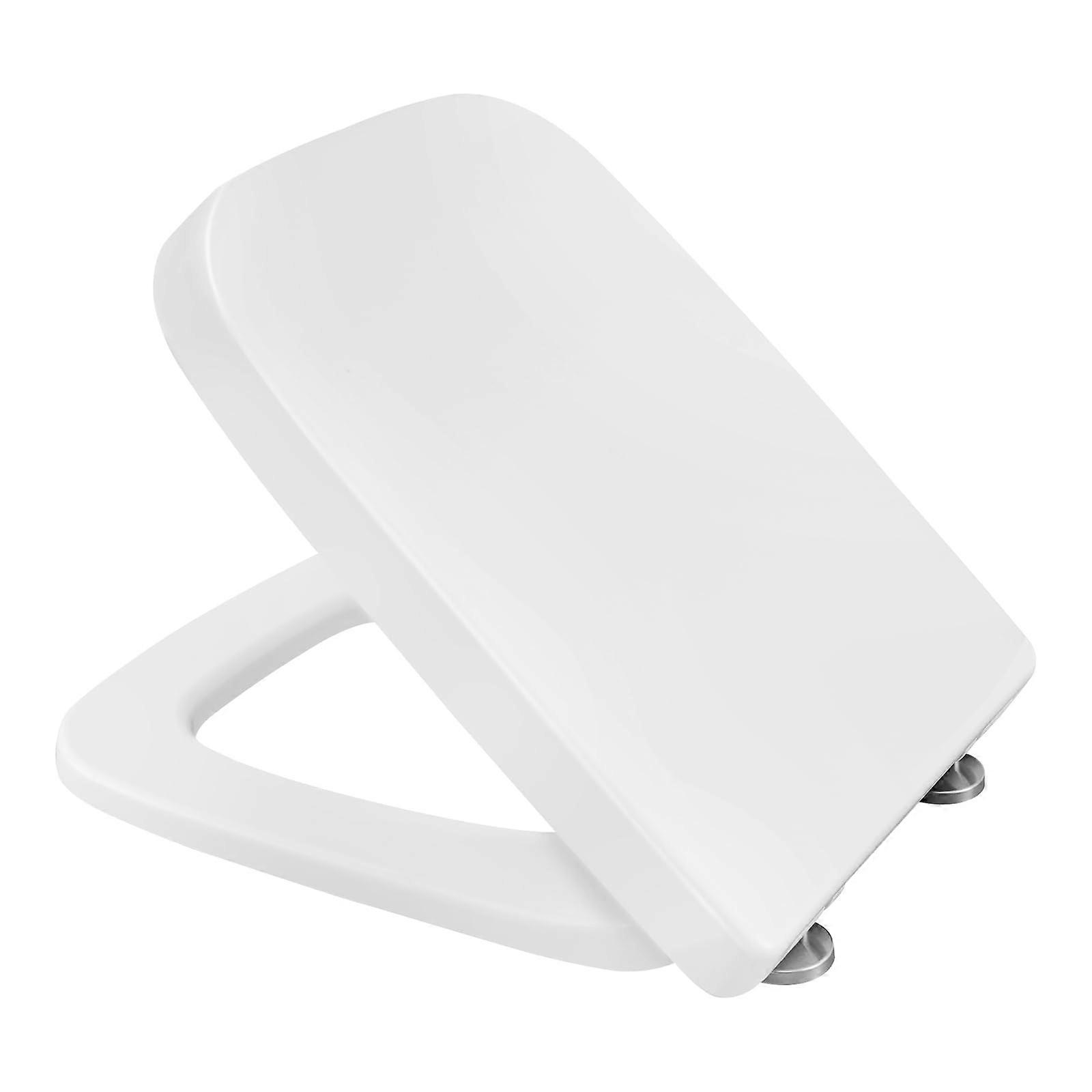 Toilet Lid Toilet Seat with SoftClose Mechanism Fast Fix / Quick Attachment Duroplast Square Shape