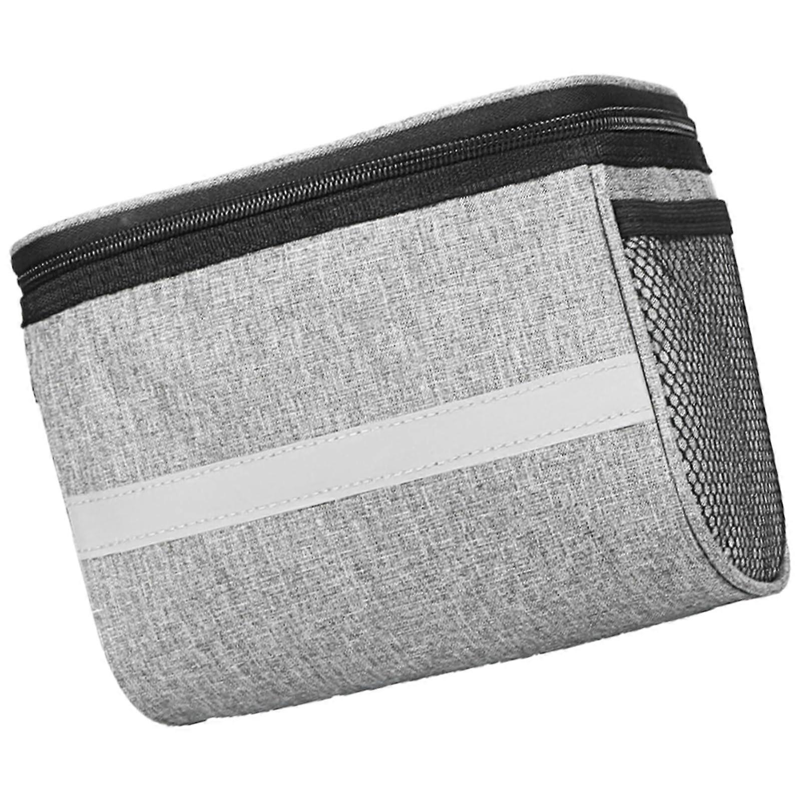 Bike Handlebar Bag Large Capacity Insulated Front Cooler Bag For Bicycles With Reflective Strips And Phone Bag