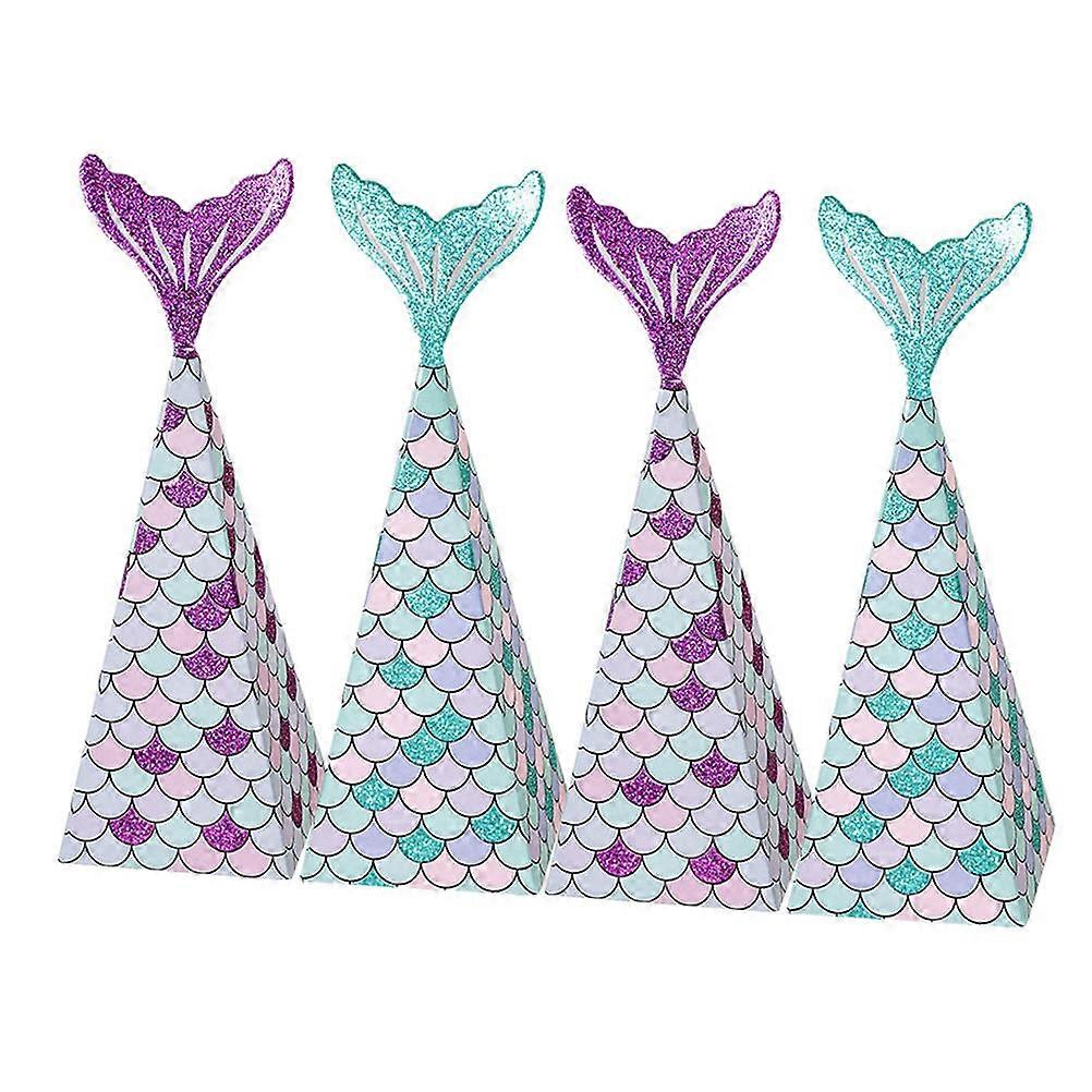 Mermaid Shape Candy Boxes Creative Style Wedding present Boxes Blue Storage Party Supplies 20Pcs