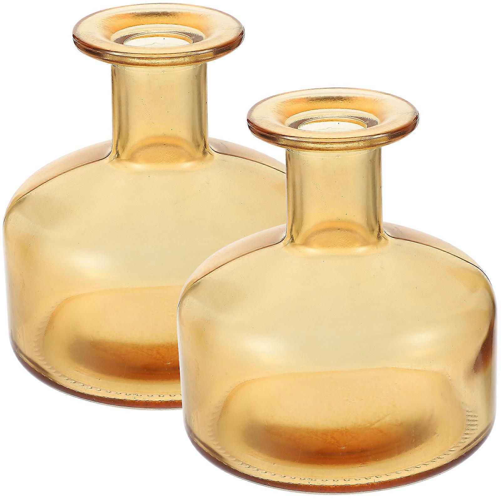 Home Aromatherapy Bottle Grey Blue Semi Circular Shape For Spa And Meditation 2Pcs