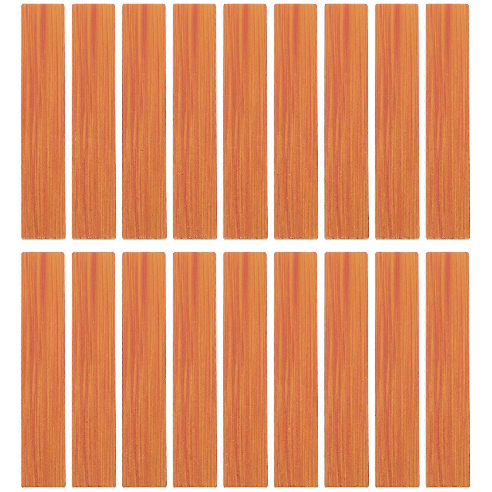 Mini House Diy Flooring Simulated Wood Flooring For Craft Enthusiasts Rectangular Shape 20Pcs