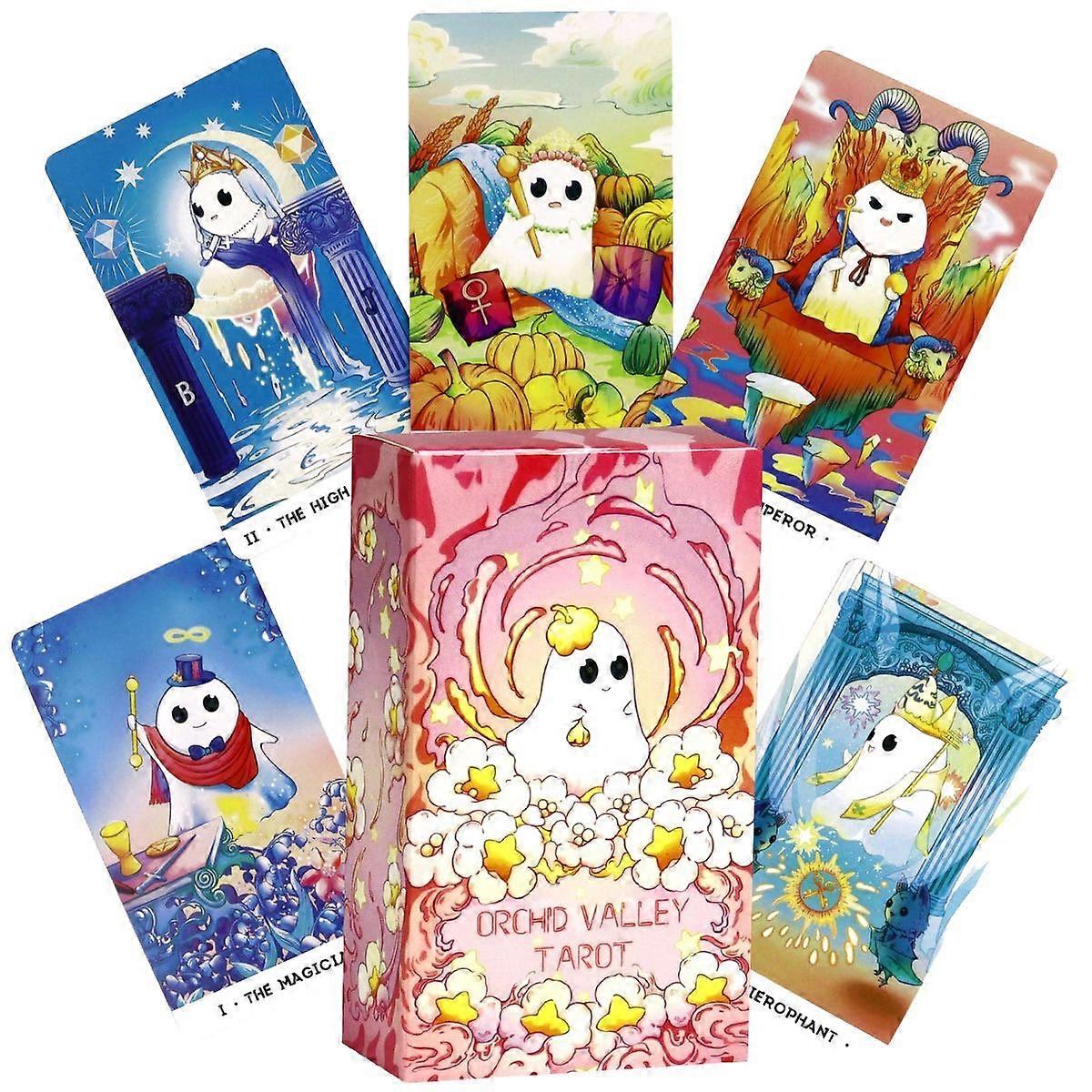 Orchid Valley Tarot Deck: Cute Rider Waite for Beginners Divination