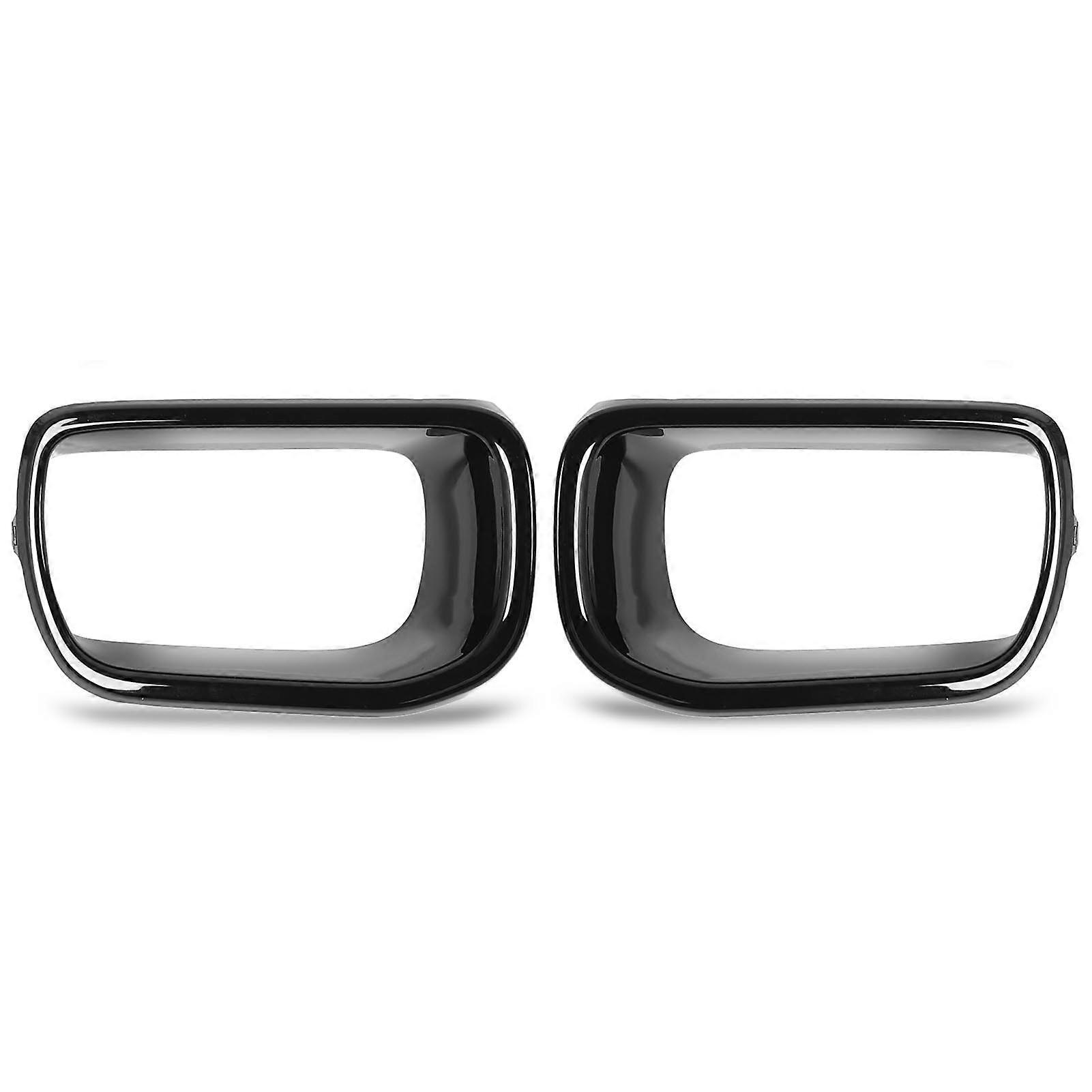 2pcs noir brillant pare-chocs avant conduit d’air conduit de frein couvercle garniture de remplacement pour s f55 f56 f57 2014-2021