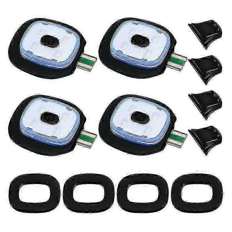 Usb Rechargeable Light For Led Knit Beanie Hat, 4 Pieces, Strong Medium And Weak Light Mode Led Hat