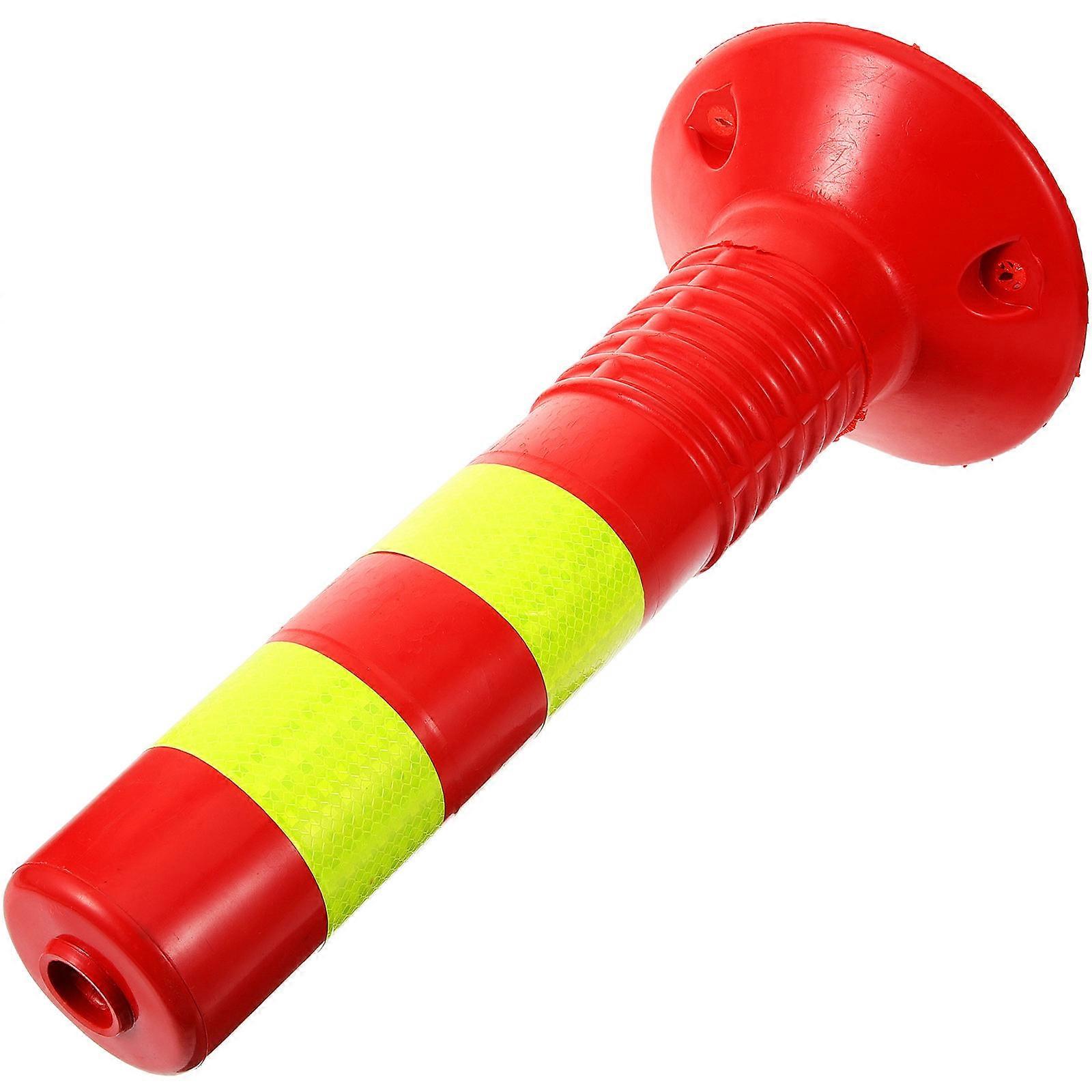 Security Traffic Post Driveway Guard Safety Warning Column Red 45.00X20.50X20.50CM Isolation 1Set