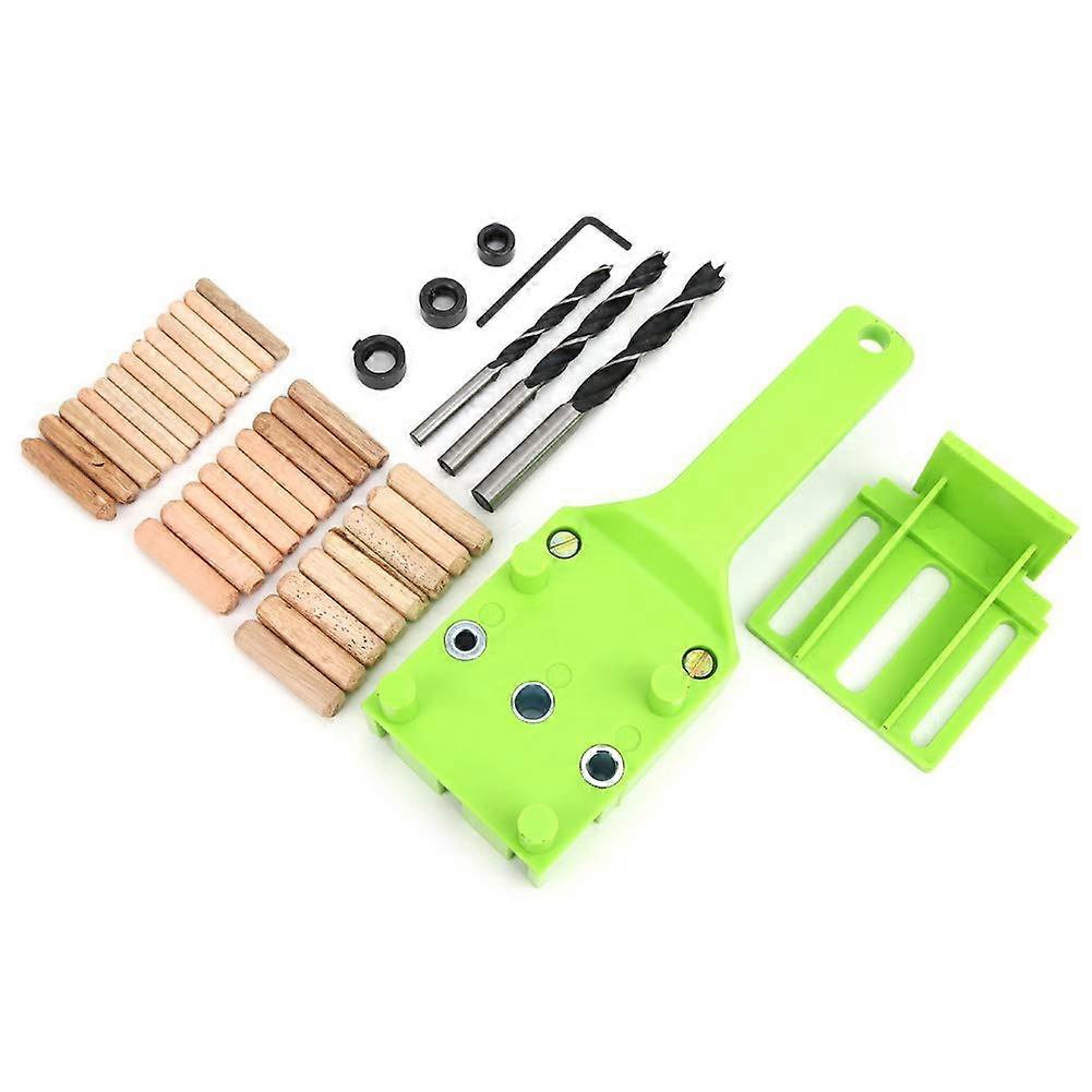 Doweling Jig Kit For Woodworking, 38-Piece Drill Guide With 6mm 8mm 10mm Bits For Precise Dowels