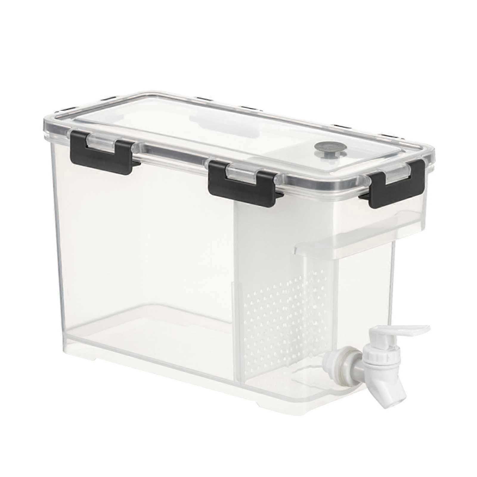 3.5L Refrigerator Beverage Dispenser with Tap, Removable Lid and Filter Plate