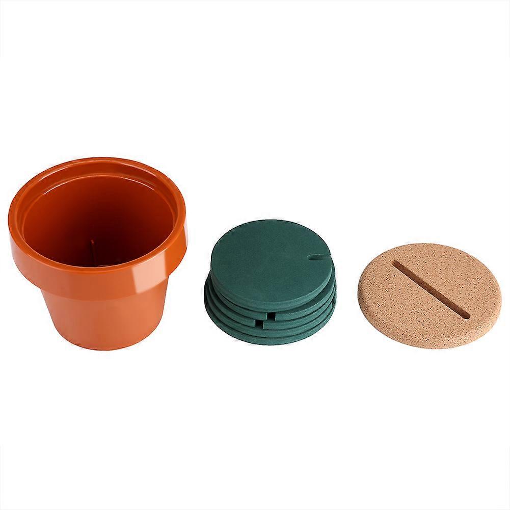 Sous-verres isolants en forme de cactus en pot, décoration de table et de bureau