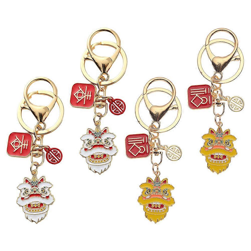 Bag Pendant Metal Key Chains Friends 4Pcs