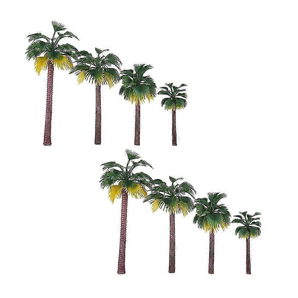 8 Pcs Artificial Palm Tree Micro Scene Palm Trees Fake Small Palm Tree Trees Simulation Palm Tree Decoration