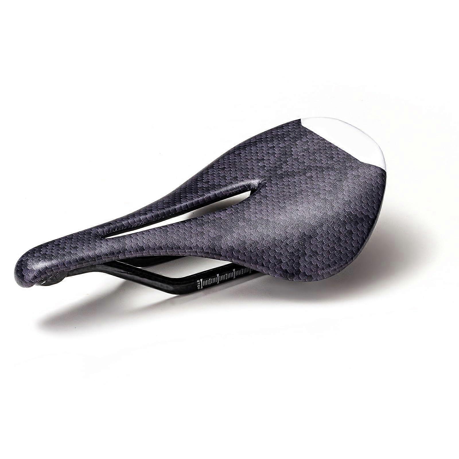 Carbon Fiber Bike Seat Cushion, Breathable Comfortable Shock-Absorbing Saddle Pad, Custom Design for Road Bikes (G)