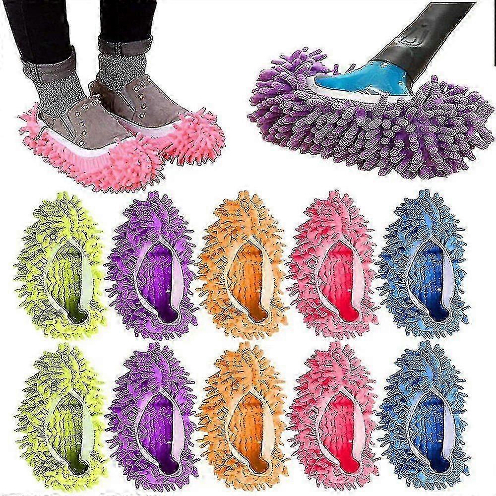 10-pack Mop Slippers, Floor Cleaning Mop Socks