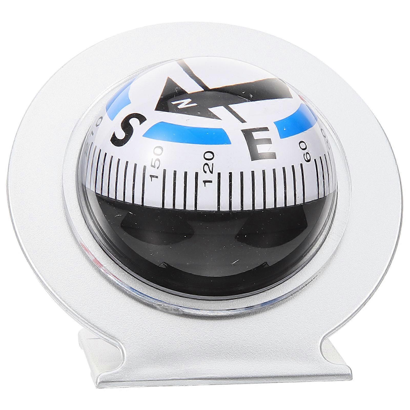 Car Dash Compass Ball Shaped Backup Tool For Off-Road Vehicles Assorted Color 8.90X7.30X5.50cm 1Pcs