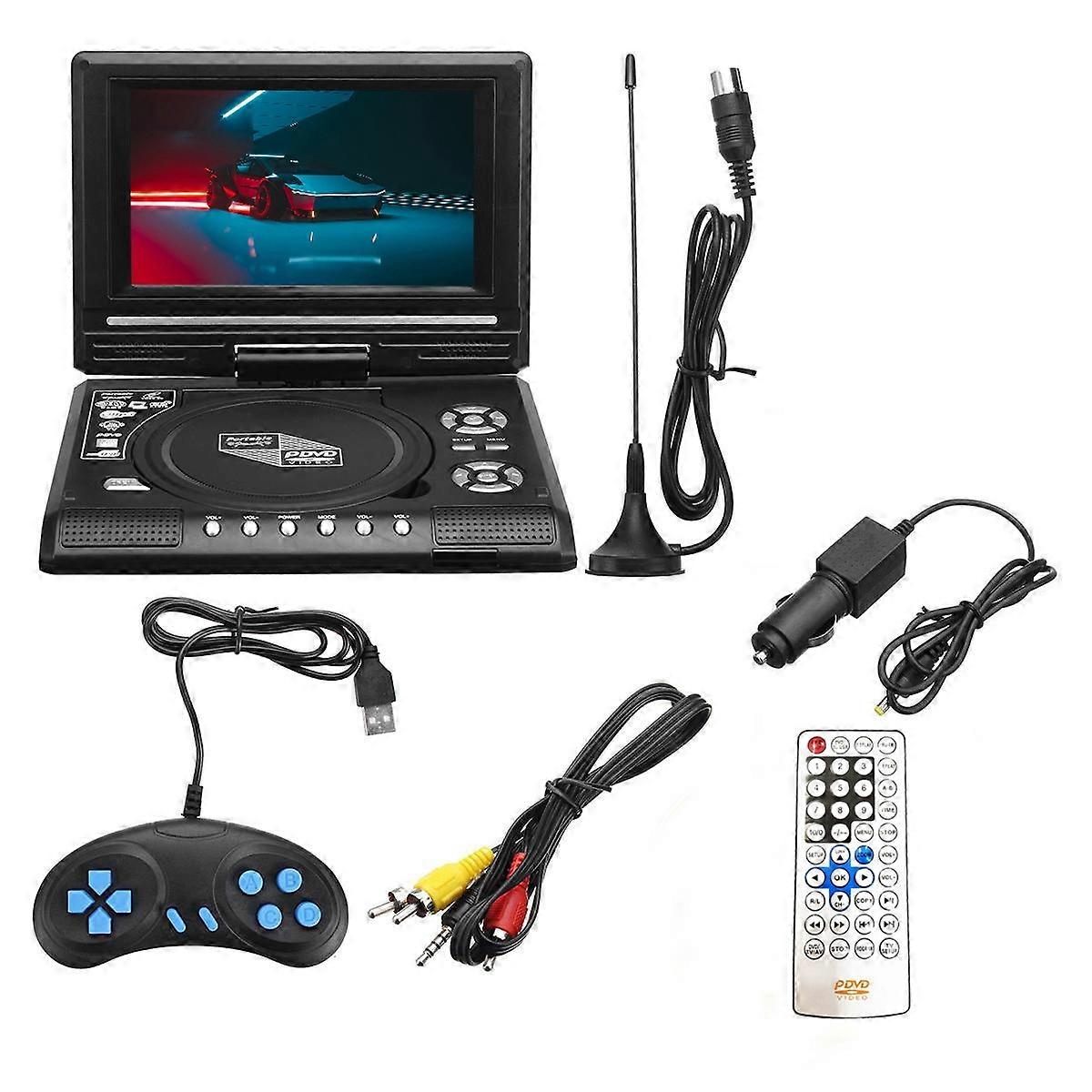 7.8 inch HD LCD Screen Portable DVD with TV Player Support SD MMC Card Game Function USB Port