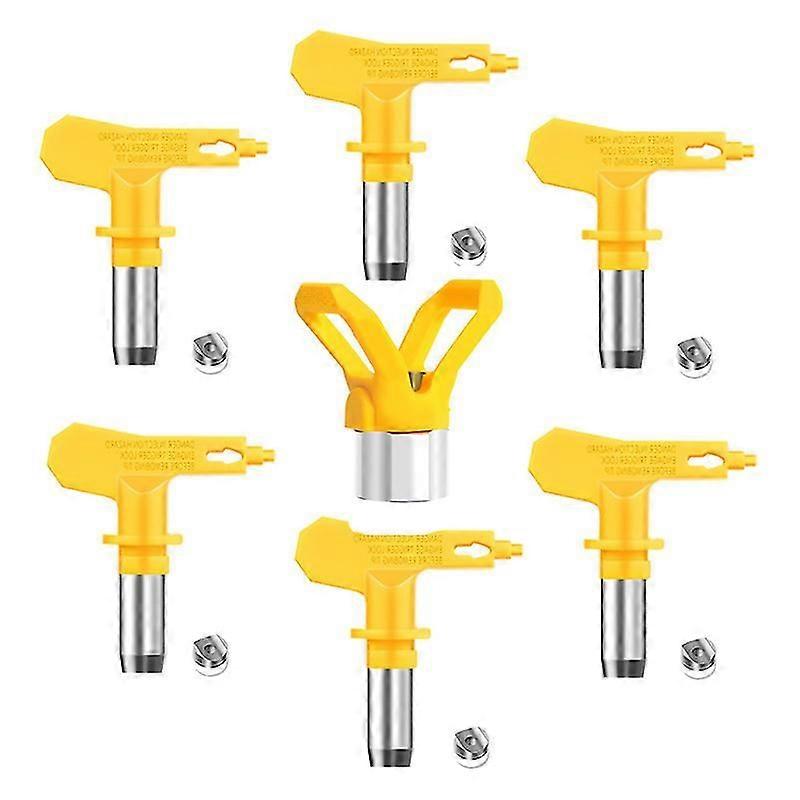 Pack Of 6 Airless Nozzles With Tip Seal, For Airless Paint Spray Systems (type 311/315/317/319/321/325)