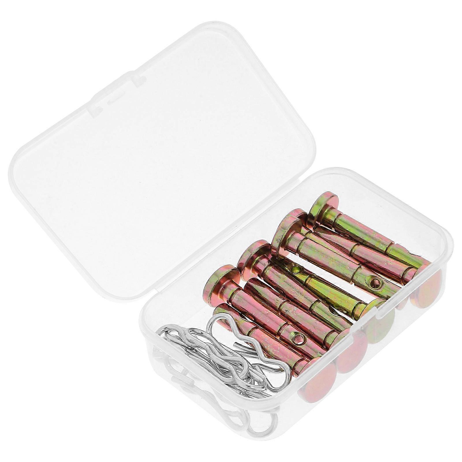 10 Sets Portable Snow Blower Shear Pins Metal Pins Parts Convenient Shear Pins Cotter Pins for Snow Blower