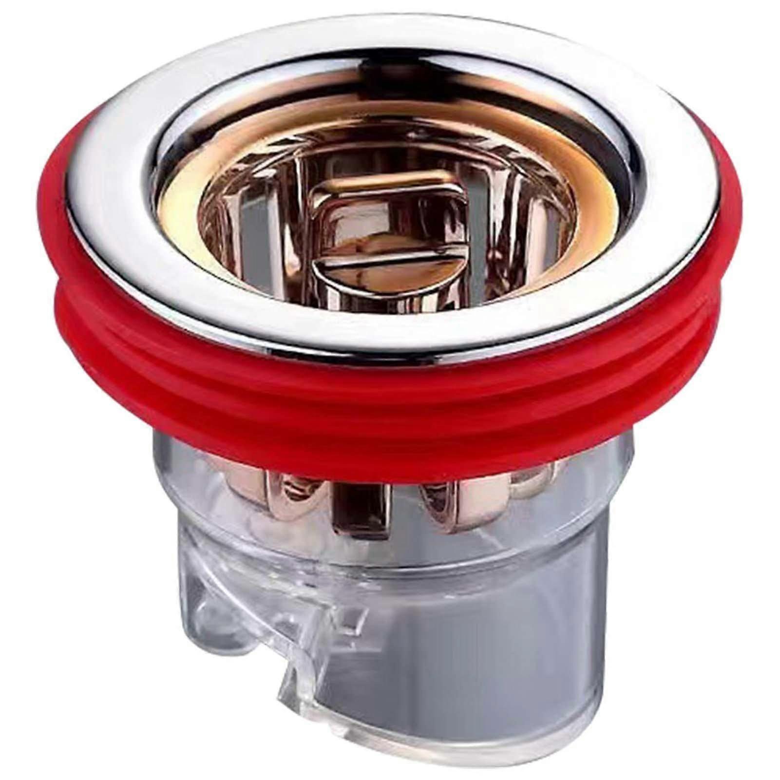 Floor Drain Backflow Preventer, Floor Drain OdourProof Core, Drain Plug Disposable Drain Valve, Sewer Core Drainage Insert, Drain Screw Rose Gold