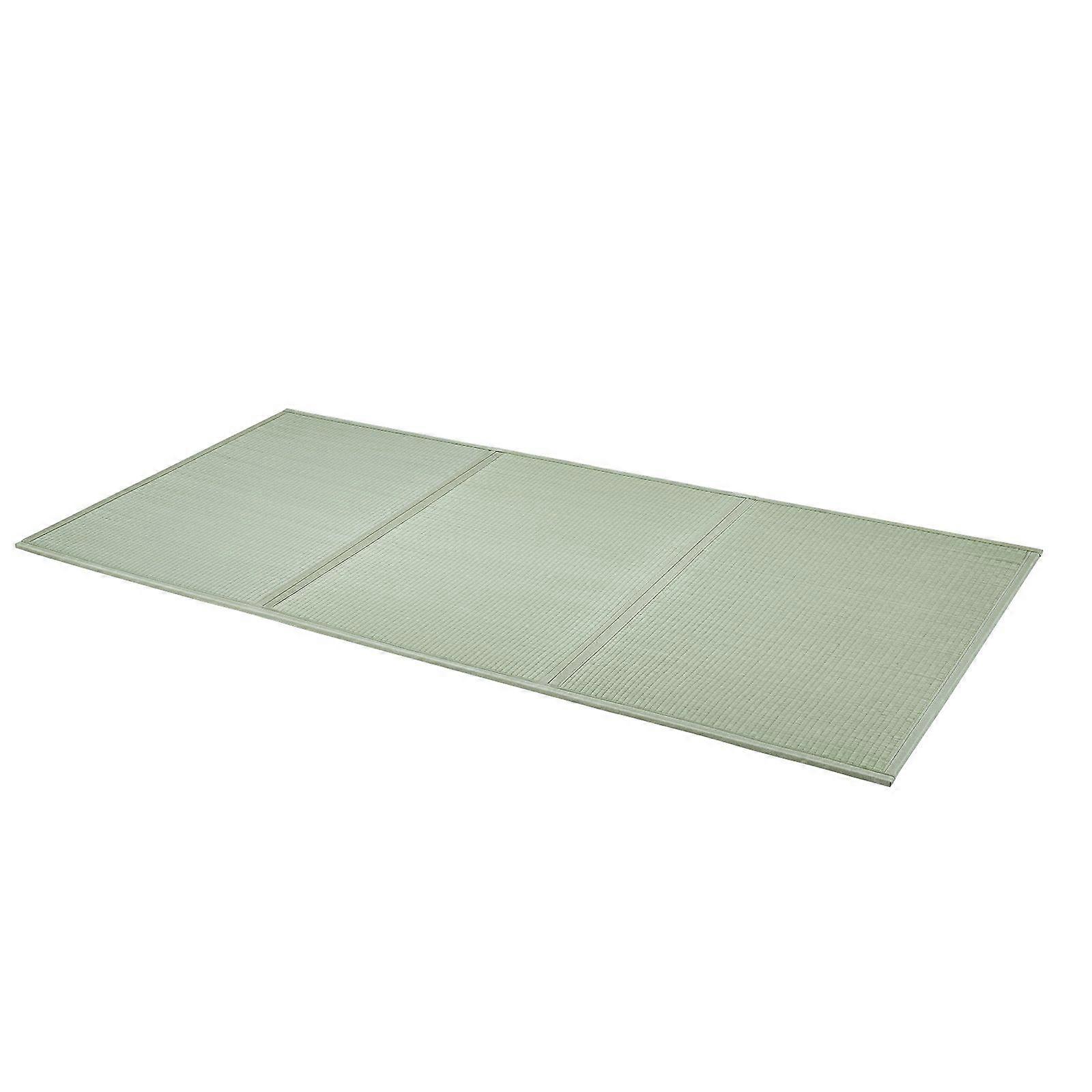 Japanese Tatami Mat, Twin Size Foldable Japanese Tatami Mattress( Natural Rush Grass), Japanese Floor Mattress with Non-Slip Backing