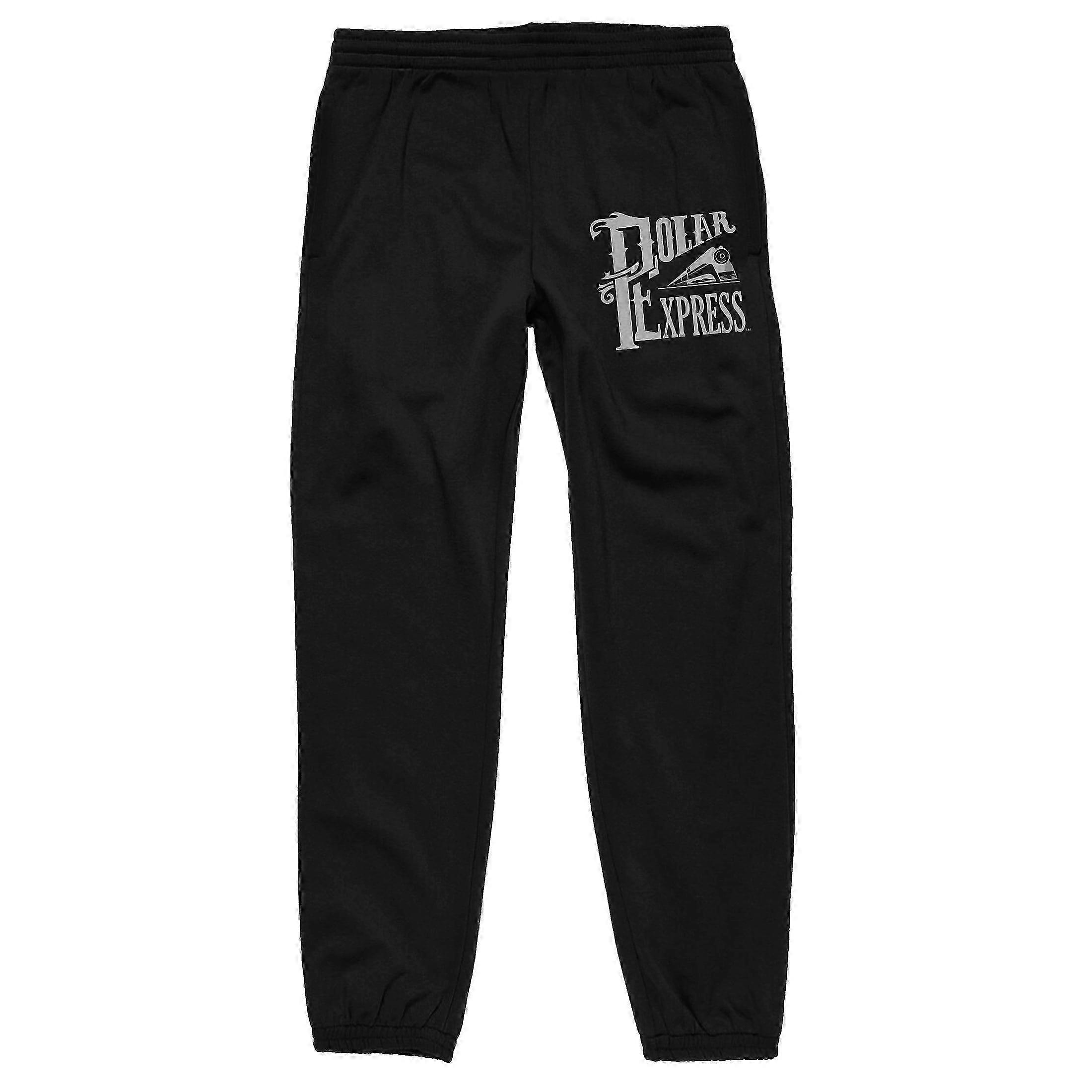 Polar Express Train Vector Art Men's Black Jogger Pants - Suitable for Certain Brands