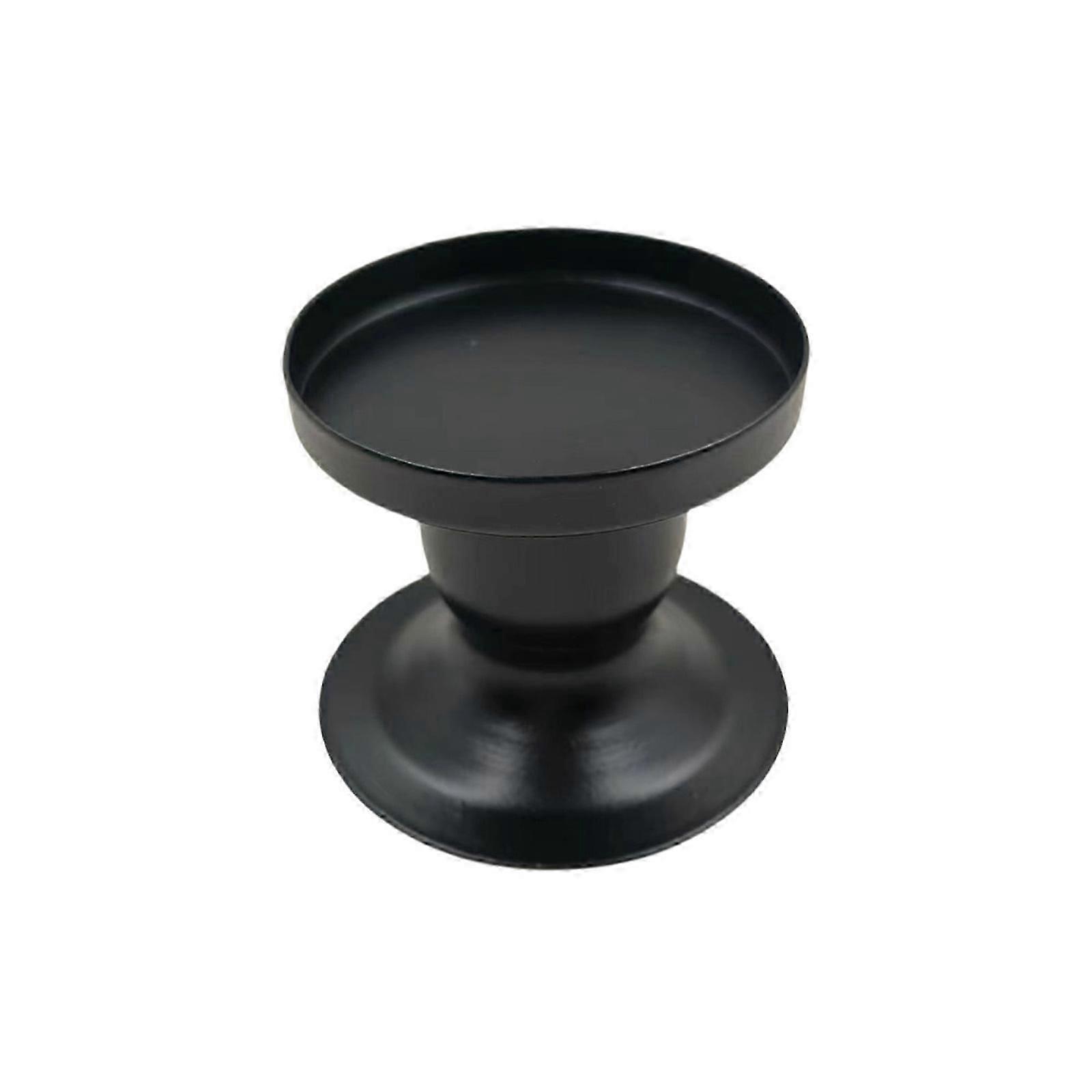 Candle Base Candle Holder Collection Iron Candle Support Candle Base Tray Round Disk Holder for Gatherings