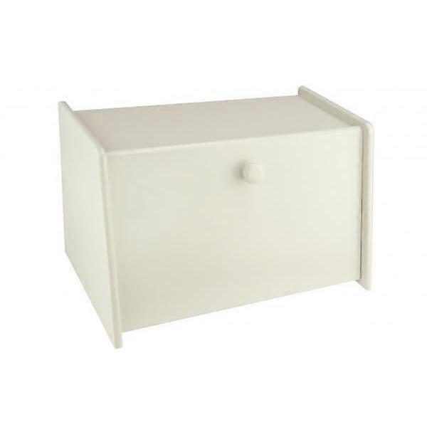 Mint Cream Wooden Bread Bin Box Front Drop Door