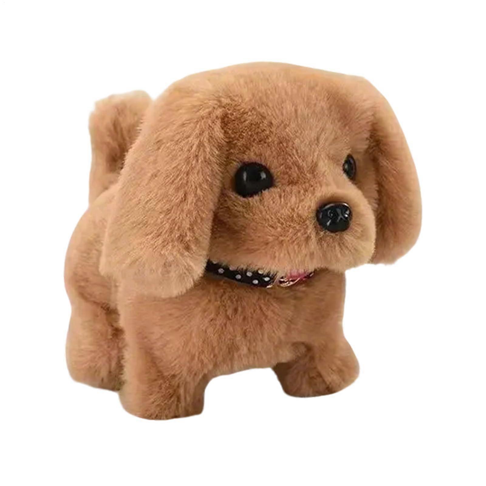 Interactive Plush Puppy for Walking, Walking Plush Puppy Robotic Pet Plush, Interactive Plush Dog – Walks, Barks, Wags Tail, Fun Golden Retriever