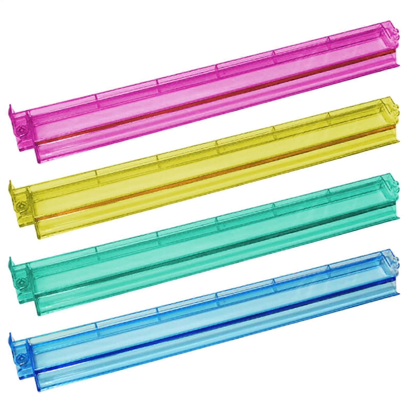 Mah Jongg Mahjong Holder Set of 4 Clear Acrylic Tile Racks and Pushers Durable Game Accessories for Easy Tile Management