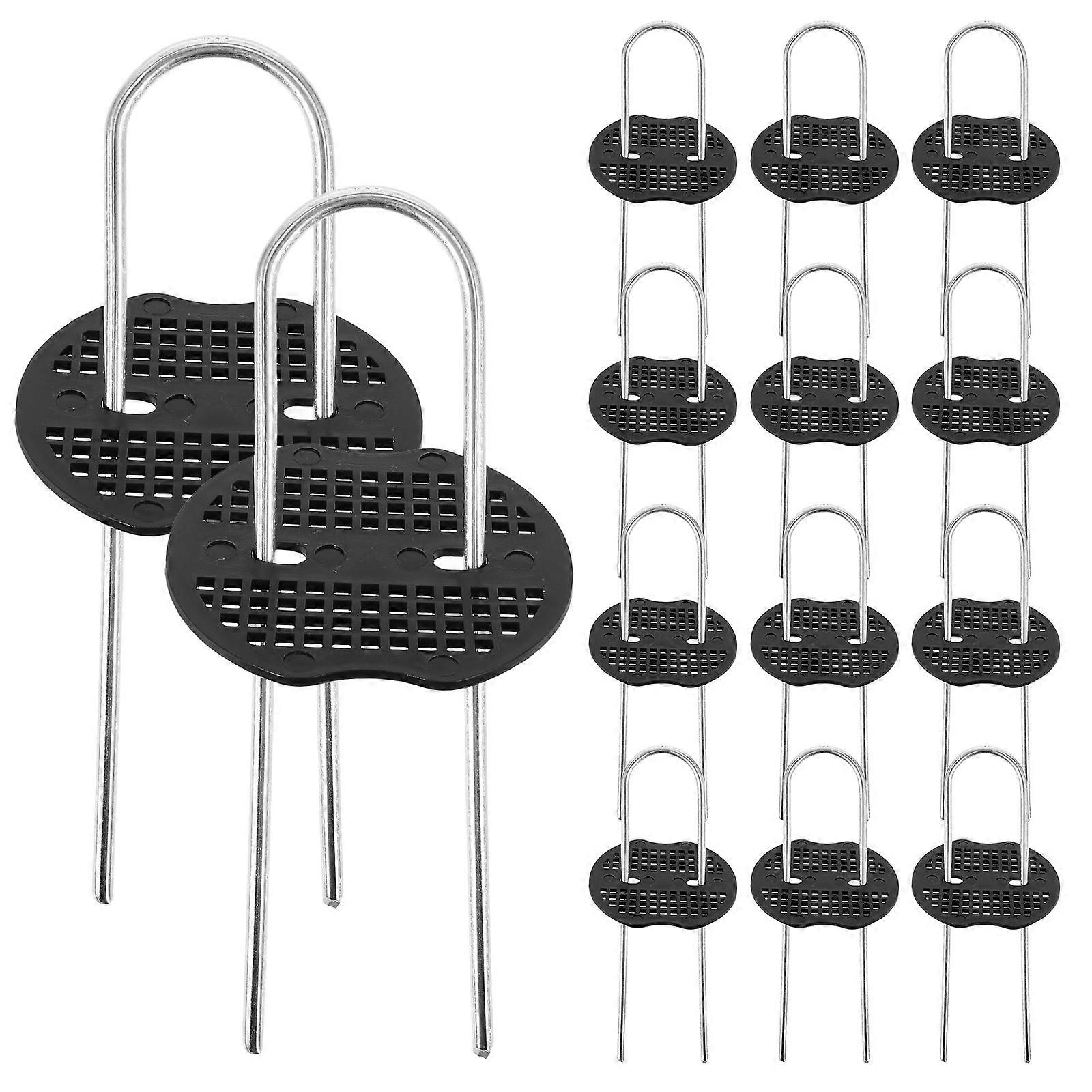 U字型金属ステークヘビーデューティ芝生アンカーネイルテント用ファブリックグラス屋外ガーデン造園耐久性のあるグラウンドペグ