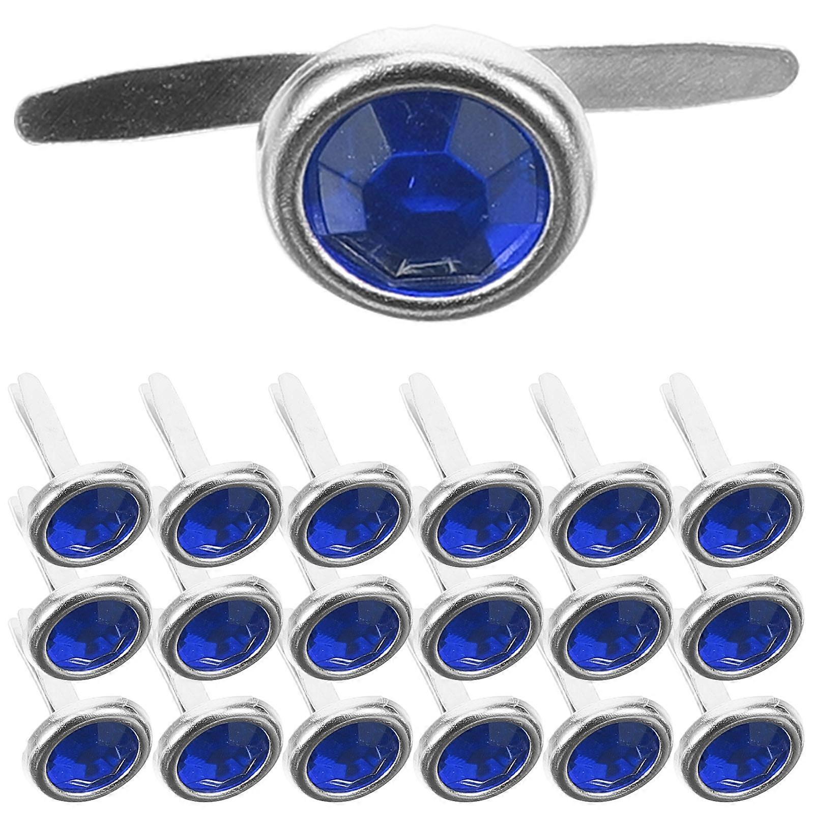 100pcs Mini Metal Brads for DIY Crafts, Smooth Edge Scrapbook Nails for Paper, Felt & Wedding Decorations, Two Prong Fasteners for Art Supplies