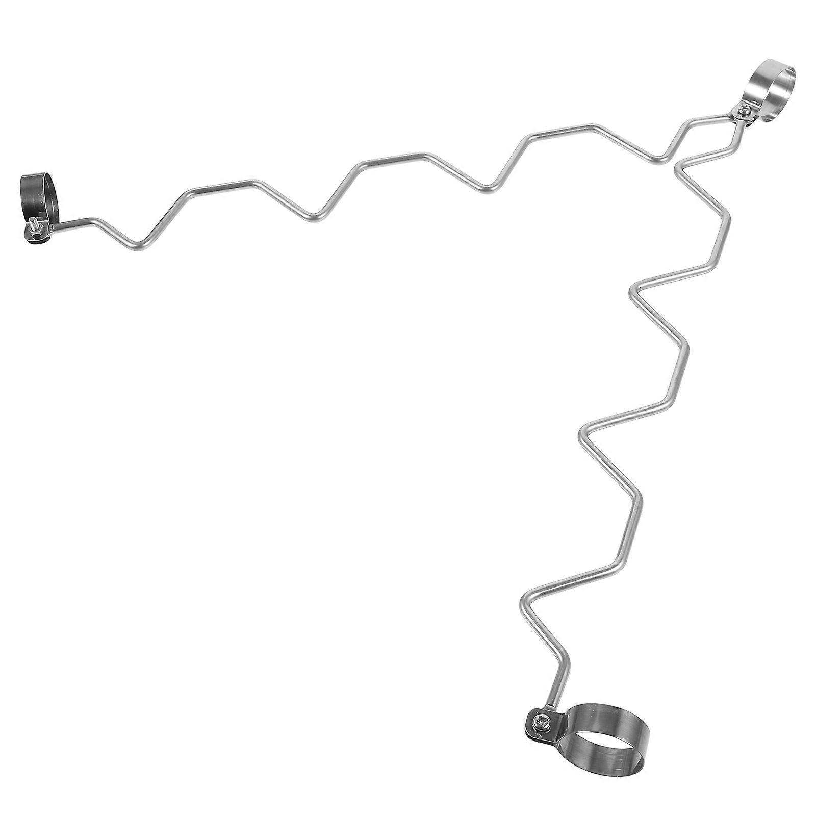 Portable Drying Rack Clothes Drying Pole Accessory Closet Rod Anti-slip Stainless Steel Simple Structure 1Set