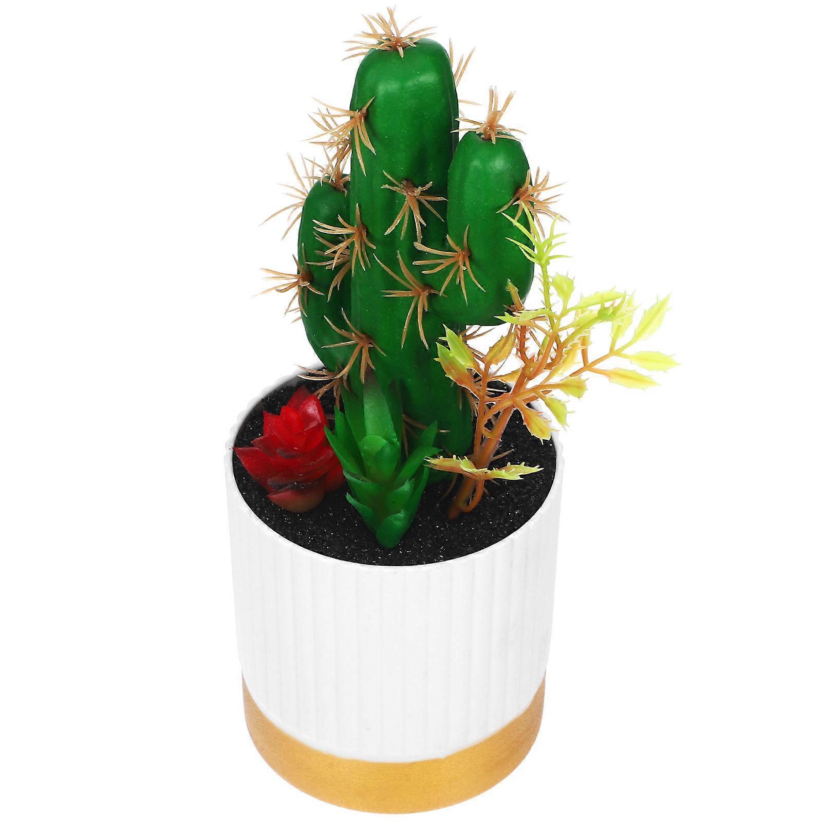 Artificial Cactus Plants Multi 1 Piece Foam Realistic-Texture Fake Plant Ornaments