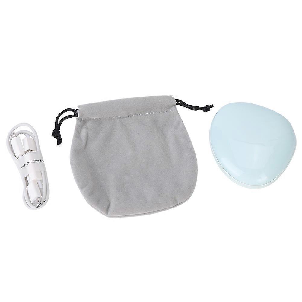 3 In-1 Multi Functional Portable Hand Warmer Mobile Power Bank Cosmetic Mirror with USB Port(Blue )