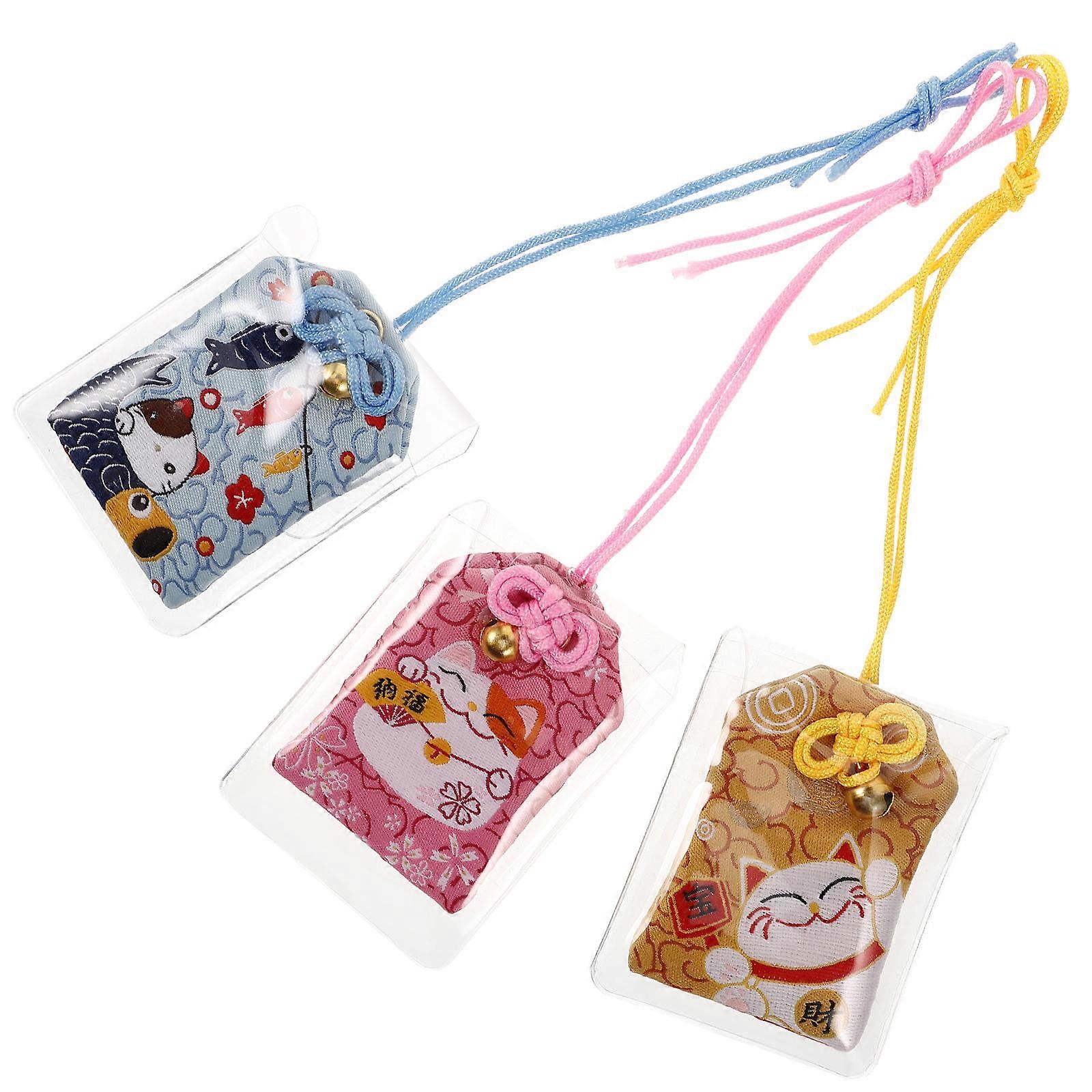 Delicate Keyring Pendant Cute Design For Graduation Daily Use Assorted Color 3Pcs